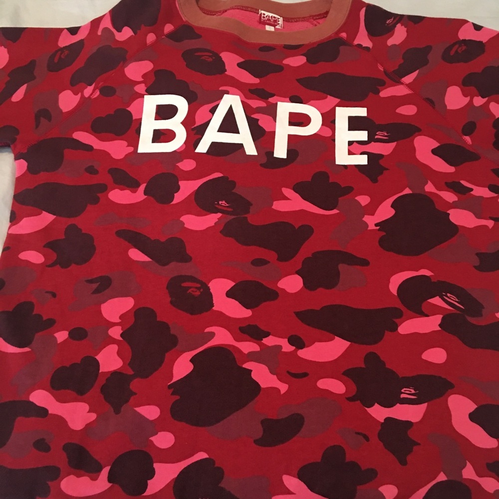 Bape Red Camo shirt